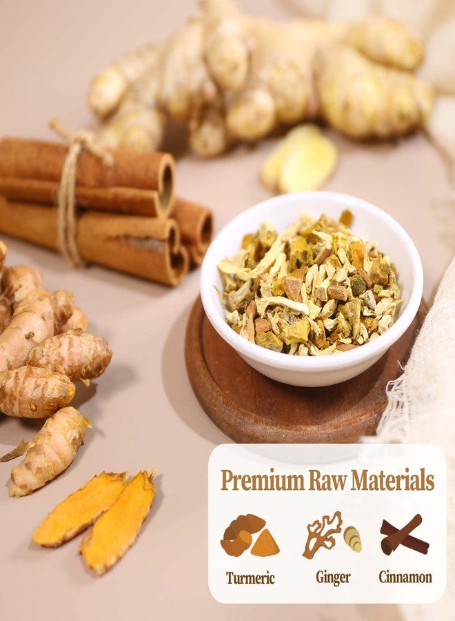 كامل فول تشيا - أكياس شاي الكركم والزنجبيل والقرفة، 50 كيس، 2 غرام/كيس - كركم وزنجبيل وقرفة فاخرة - غير معدل وراثيًا - خالٍ من الكافيين - يساعد على الهضم ويعزز المناعة - Image 4